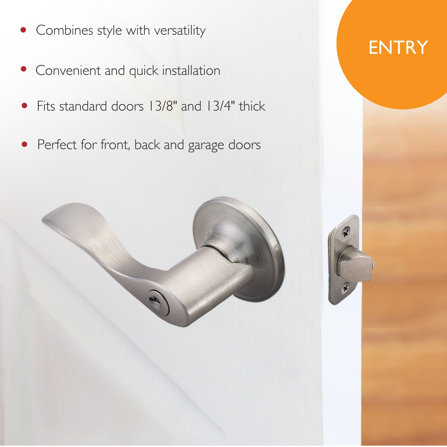 Design House 700500 Springdale 2-Way Keyed Entry Door Lever