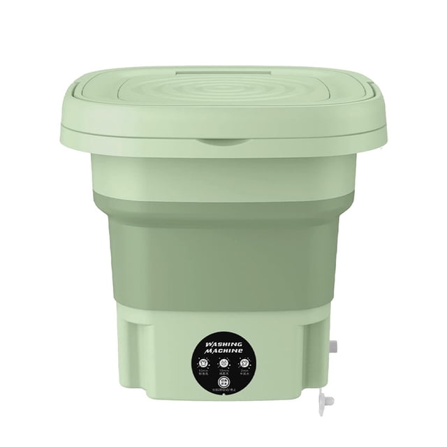 Portable Washing Machine 8L Large Capacity Foldable Washing Machine with Spin-Dry Basket for Socks Baby Clothes Towels