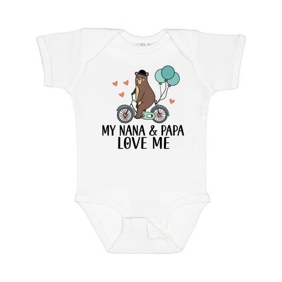 Inktastic My Nana Papa Love Me Grandchild Boys Baby Bodysuit