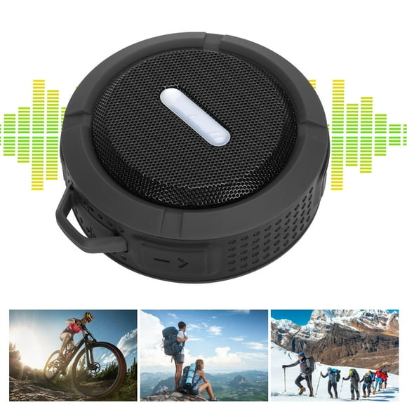 Outdoor Speaker, Speaker Hands Free Clear Sound Portable Buttons Operation for Outdoor Sports Dark Gray,Orange,Green,Blue,Red