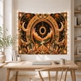 thumbnail image 5 of Eclipse Mountain Valley with Crystals, Mystical Vintage Style for Celestial Art Lovers, Nature Wall Art, Halloween Gift, Tapestry Wall Hanging for Bedroom and Meditation Room, 5 of 7