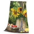 thumbnail image 3 of Bingfone Vintage Wooden Bucket Print Flannel Fleece Blanket Throw Blanket For Bed,Sofa,Couch,Travel,Camping(50"X40"), 3 of 9
