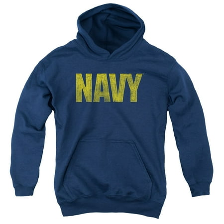 Youth Navy Blue Player - Navy/Logo Youth Pull Over Hoodie Navy Na102