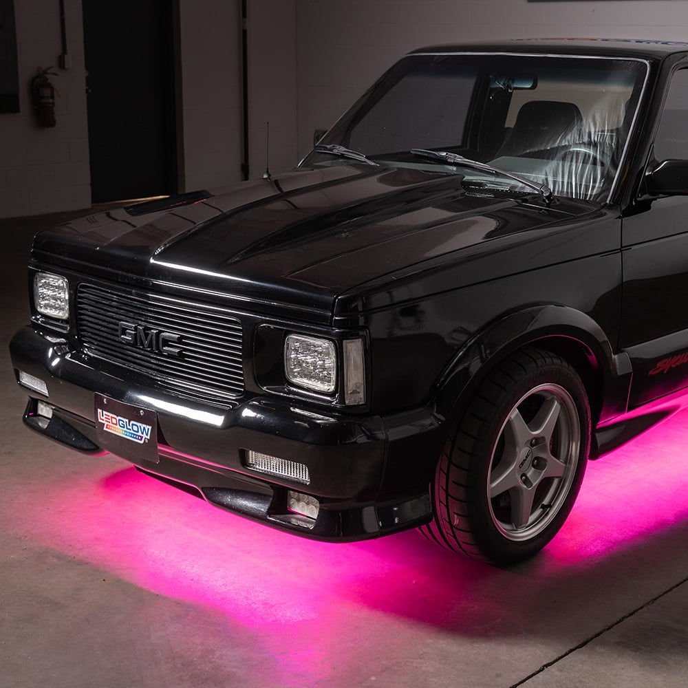 LEDGlow 6pc Pink SMD Flexible Slimline Truck Underbody Underglow Lighting Kit