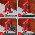 thumbnail image 3 of Portable Alarm Door Stopper, Anti-Theft Door Stop Alarm, Portable Door Jammer, Adjustable and Easy to Install, Safety Door Stopper Security for Home, Door Security Devices, 3 of 8