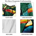thumbnail image 4 of luoweisi Men's Beach Shorts Quick Dry Swim Trunks with Mesh Lining Toucan S, 4 of 5