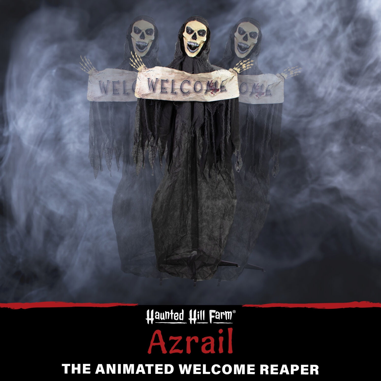 Haunted Hill Farm 5-Ft. Shakey the Animated Reaching Reaper