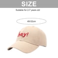 thumbnail image 2 of Gorra de béisbol ajustable de 49 a 52 cm para primavera y verano, para niños y niñas, con protección solar, color beige, 2 of 5