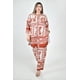 thumbnail image 1 of Set de estampado geometrico Roman Fashion /Tallas Extras, 811 (Chedron) naranja oscuro 40, 1 of 6