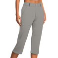 thumbnail image 2 of Capri Pants for Women High Waisted Slim Fit Stretch Straight Leg Capris with Pockets Business Casual Work Pants, 2 of 5