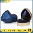 thumbnail image 2 of Heart Shaped Ring Holder Box Jewelry Organizer Pendant Ring Necklace Earring Display Storage With LED Light Gift Packaging Case 17 Pendant box, 2 of 6