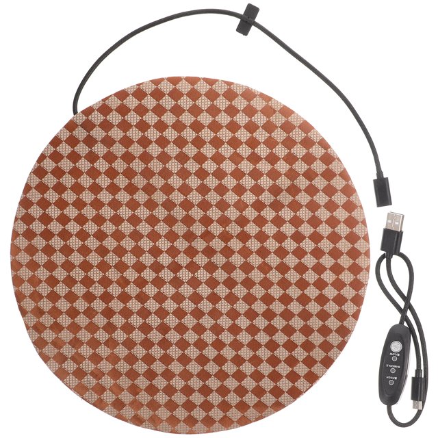 Reptile Heating Pad Round Reptile Pets Heated Mat Reusable Warming Mat