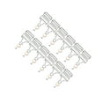 thumbnail image 1 of QualitChoice Suspender Buckles Brace Clip Fasteners Jeans Accessories Replacement 3.2cm Silver 3.2cm, 1 of 4