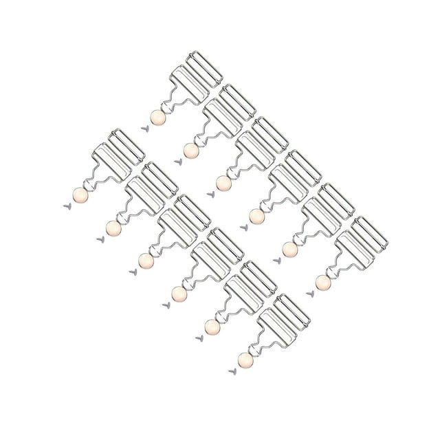 QualitChoice Suspender Buckles Brace Clip Fasteners Jeans Accessories Replacement 3.2cm Silver 3.2cm