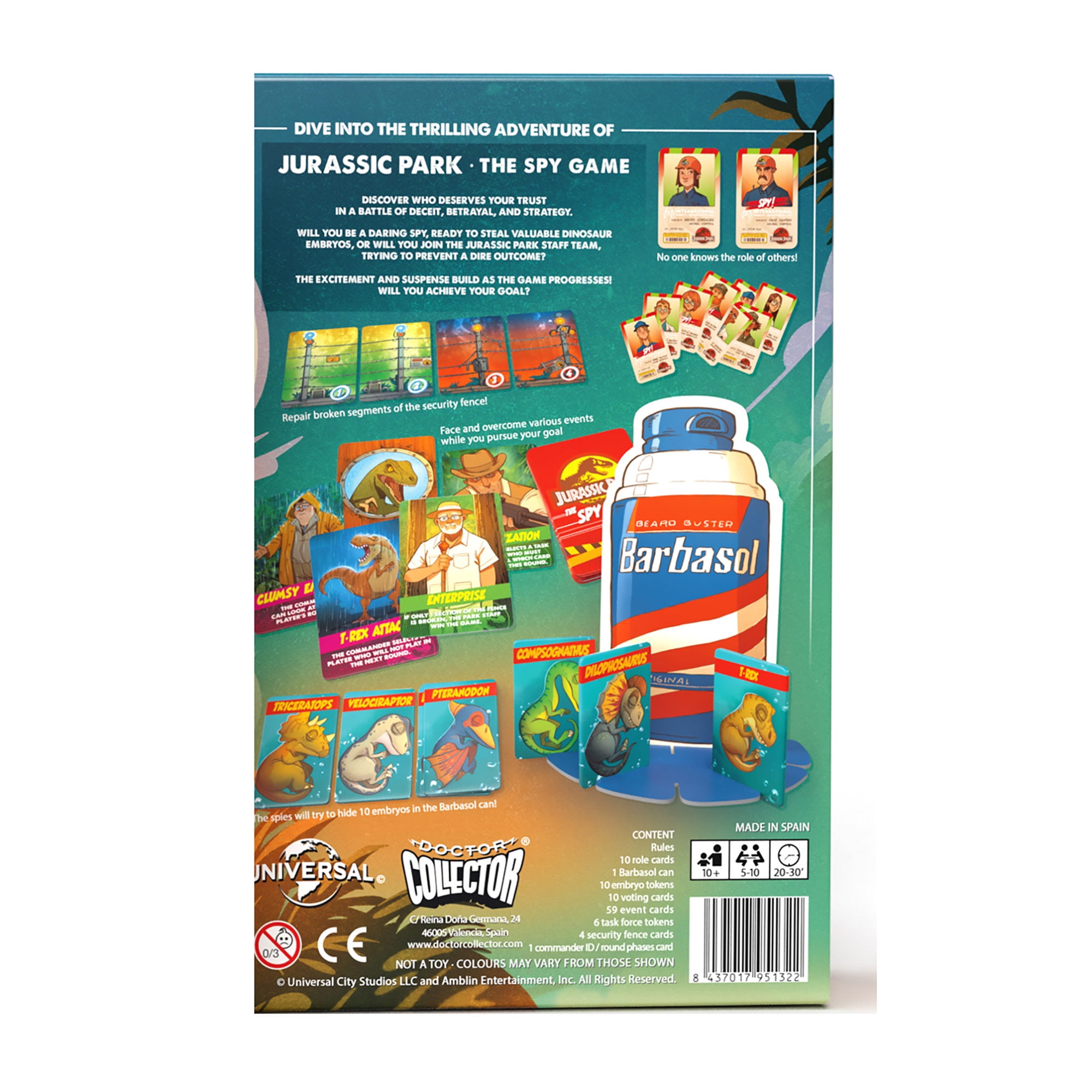 Doctor Collector: Jurassic Park: the Spy Game of Deception & Strategy, Family 10+