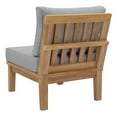 thumbnail image 7 of Modern Contemporary Urban Design Outdoor Patio Balcony Garden Furniture Sofa Middle Chair, Wood, Grey Gray Natural, 7 of 7