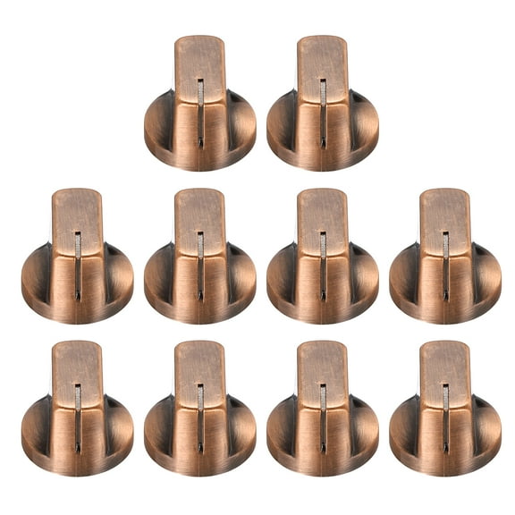 10pcs Bronze Guitar Effect Pedal Knob, 9/16" Plastic Electric Guitar Knobs
