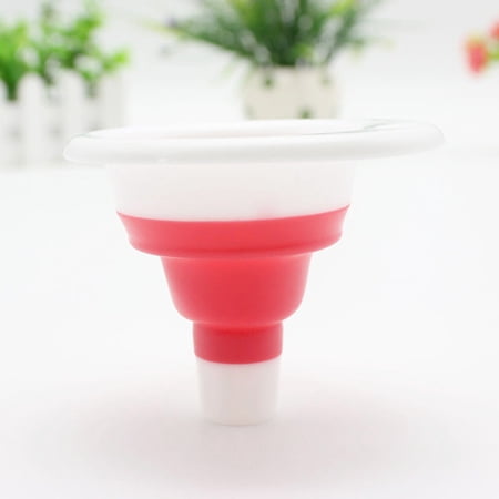 FELTECHELECTR 10-Pack Telescopic Kitchen Funnels for Easy Liquid Transfer Space-Saving and Design for Home Cooking
