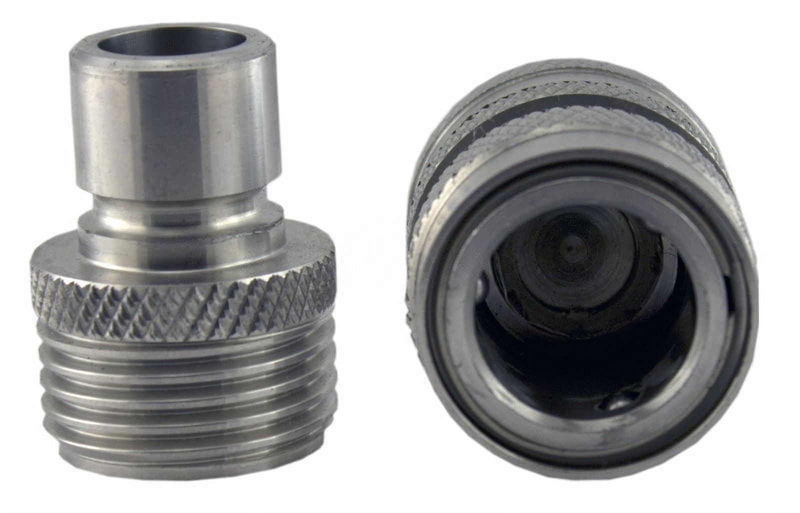 Quick Disconnect Garden Hose Fitting with stop 304 Stainless Steel Male x Female GHT