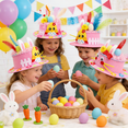 thumbnail image 4 of Sktrjpolfis Easter DIY Bunny Hat Pink Cloth 9.64x3.56 in Easter Party Craft Supplies for Children, 4 of 6