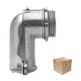thumbnail image 1 of 20 Pzs Conector Curvo Para Tubo Flexible Aluminio 1/2 Pulg gris 1/2 pulgadas, 1 of 6