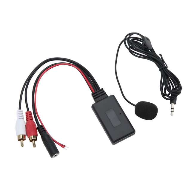 Adaptador 2rca aux, manos inalámbricas aux entrada cable de entrada de cable de entrada