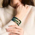 thumbnail image 3 of Turquoise Horizon | .925 Sterling Silver | Lunar Glass Bracelet, 3 of 9