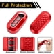 thumbnail image 4 of Funda de Llave de Auto de Silicona TPU Roja Única para Fiat 500 - Funda de Control Remoto de 3 Botones, 4 of 6
