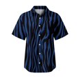 thumbnail image 4 of XIAOCHA Women's Zebra Print Button Down Shirts Turn Down Collar Casual Short Sleeve Blouses, 4 of 5