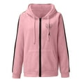 thumbnail image 2 of KBODIU Women Oversized Zip Up Hoodies Sweatshirts Teen Girl Casual Fleecing Jackets with Pockets Plus Size Long Sleeve Halloween Pumpkin/Ghost Print Winter Coats Fashion Outfit, 2 of 3