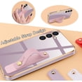 thumbnail image 2 of Compatible with Samsung Galaxy S23 Plus 5G Cell Phone Case with Grip Finger Hand Phone Holder Tablet Phone Strap Shockproof Protective Bumper Case-Purple, 2 of 14