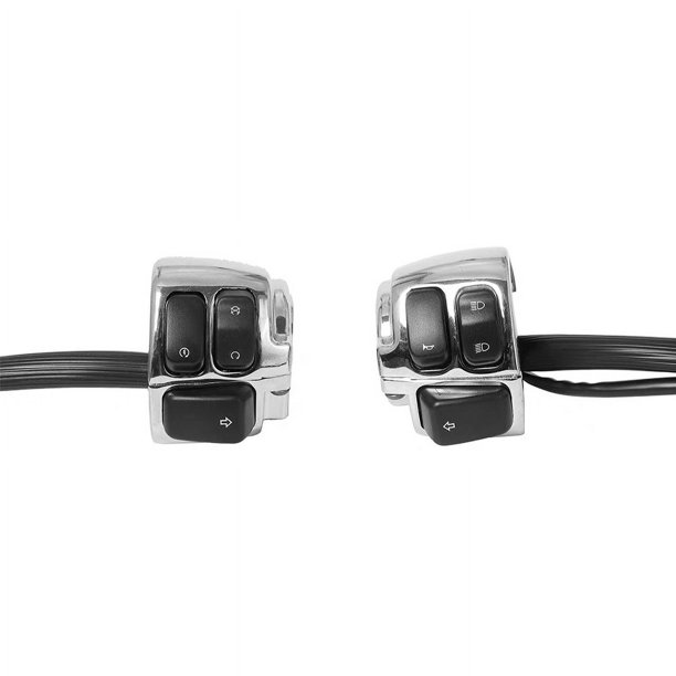 Piezas de modificación de motocicletas adecuadas para Harley Prince, interruptor de apagado de faro de crucero con manija de 25 mm, conjunto de asiento de manija galvanizada