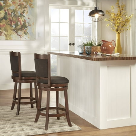 - Weston Home Swivel Counter Height Stool, Cherry, Multiple Colors