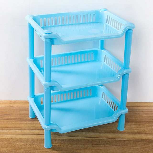3 Tier Plastic Corner Organizer Bathroom Caddy Shelf Kitchen Storage Rack Holder