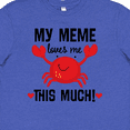 thumbnail image 4 of Inktastic Meme Loves Me Grandson Youth T-Shirt, 4 of 5