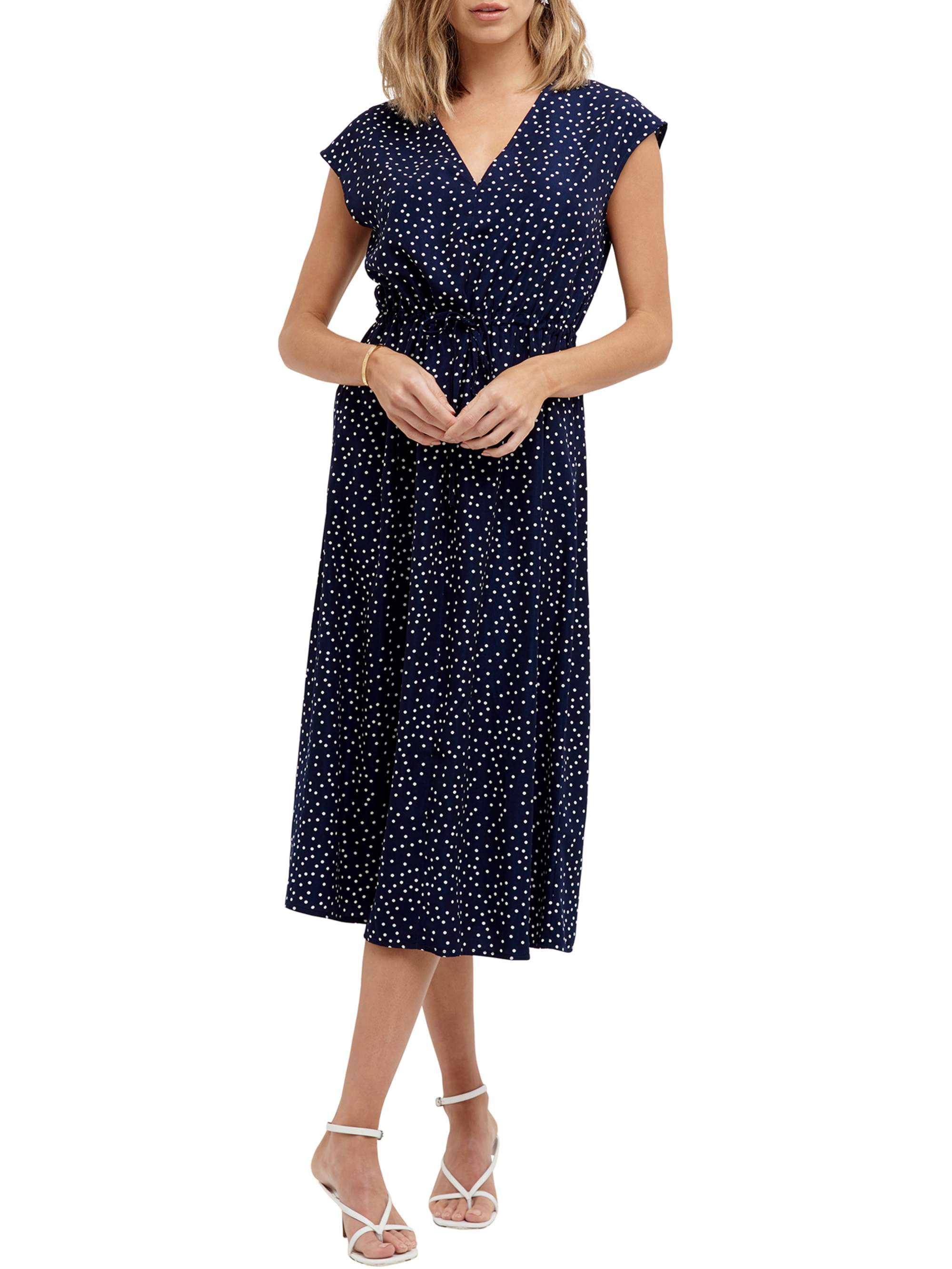 short sleeve wrap midi dress