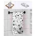 thumbnail image 6 of Grey Polka Dot Towel Set of 3, Soft Microfiber Bath Towels, Hand Towel, Washcloths, Modern Art Abstract Watercolor Dot Quick-Dry Absorbent Towels for Bathroom Kitchen Hotel Beach Gym Spa, 6 of 7