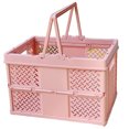thumbnail image 1 of Cesta de picnic Hadanceo de gran capacidad, color sólido con asas, plegable, hueca, para guardar ropa sucia, resistente, para viajes al aire libre, artículos para el hogar, 1 of 8