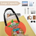 thumbnail image 2 of Killer Klowns from Outer Space Clown Handbags PU Leather Purses And Handbags For Girl Ladies Handle Shoulder Satchel Bag with Top Magnetic Snap Closure 39x39cm, 2 of 8