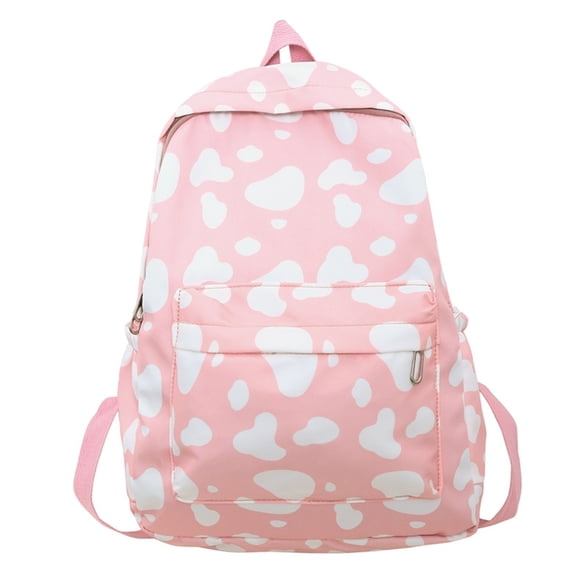 Kyusrd All Home Clearance!Cute Cow Print Backpack Fashionable And Versatile Large Capacity Backpack Small And Fresh Student Backpack Casual Backpack