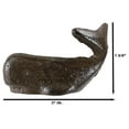 thumbnail image 2 of Nautical Marine Rustic Vintage Cast Iron Sperm Whale Decorative Figurine 3" L, 2 of 10