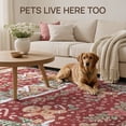 thumbnail image 4 of KUETH 2x5 Christmas Runner Rugs Machine Washable Non Slip Red Rugs for Kitchen,doorways and Hallway Decor, 4 of 12