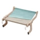 thumbnail image 4 of Asiento de percha para ventana de gato, cama para gato resistente y estable, ahorro de espacio, lavable para gris azul Zulema Percha para ventana de gato, 4 of 7