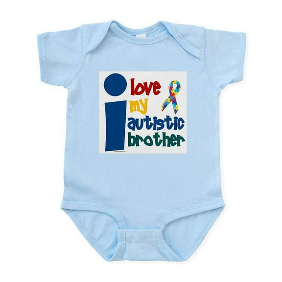 CafePress - I Love My Autistic Brother 1 Infant Bodysuit - Baby Light Bodysuit, Size Newborn - 24 Months