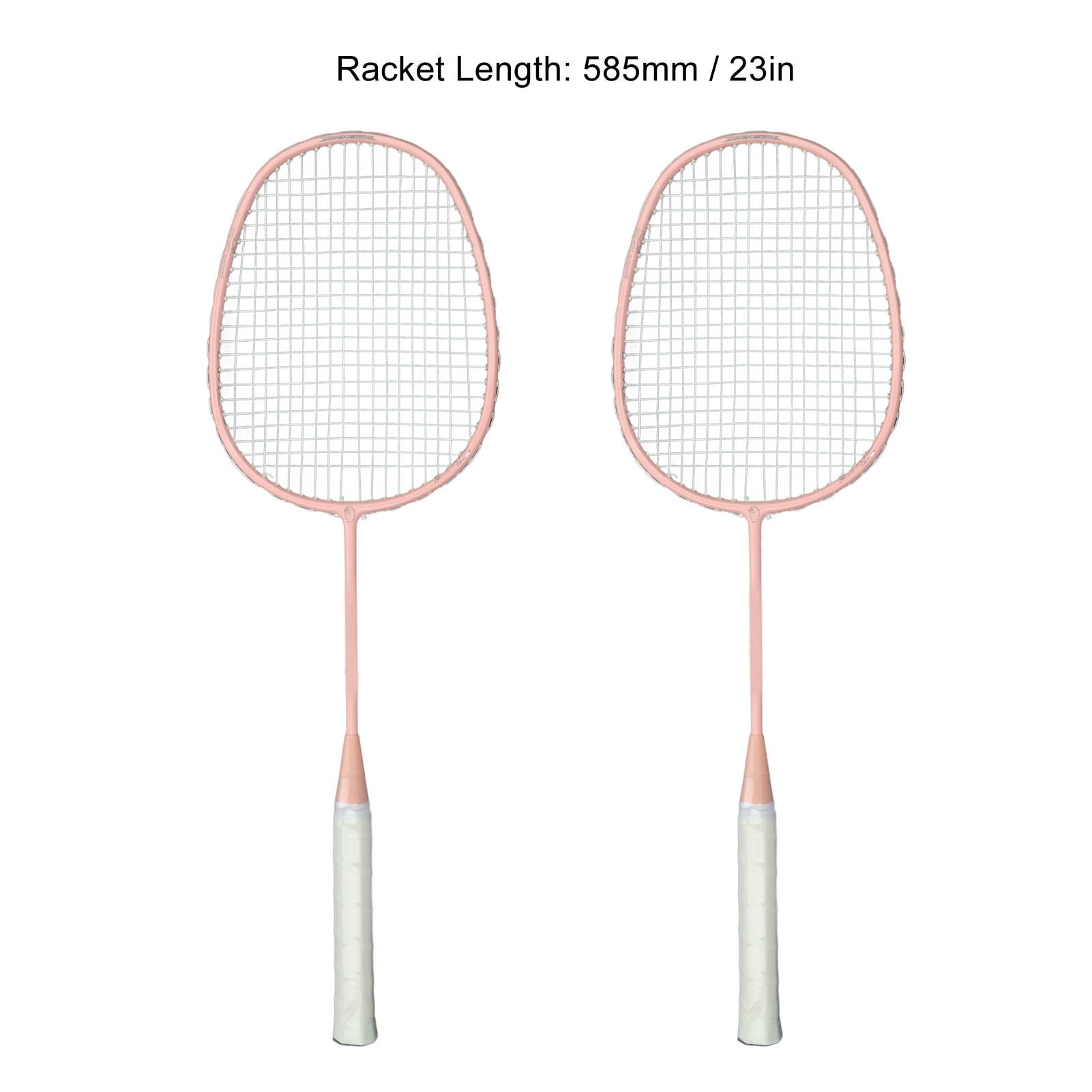 LAZIOEGR K169 Glassy Carbon Alloy Straight Racket Badminton Set with Anti-Skid Handle, Lightweight Portable Double Racket for Kids Boys Girls Outdoor Backyard Play, Multicolor, 2 Piece Count