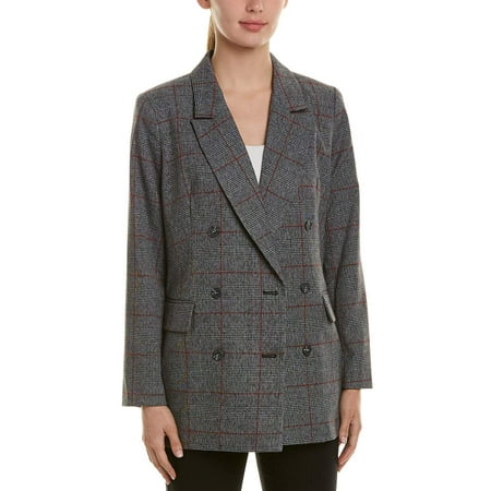 CeCe Suits & Blazers - Women's Long Sleeve Plaid Oversized Blazer 6 ...