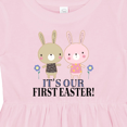 thumbnail image 4 of Inktastic Twins First Easter Boy Girl Girls Baby Dress, 4 of 5