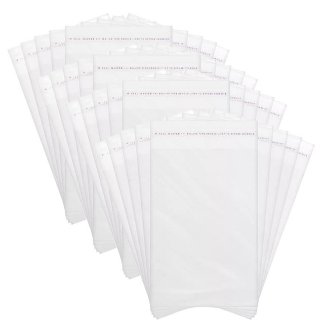Celofan Bolsas Resistentes CeloFlex12 4Paq 400Pzas 6x8cm Adherible OPP Transparente.