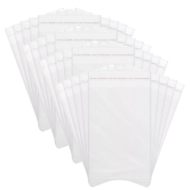 Celofan Bolsas Resistentes CeloFlex12 4Paq 400Pzas 6x8cm Adherible OPP Transparente.