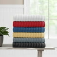 thumbnail image 6 of Mainstays Performance Cotton 2-Piece Bath Sheet Set, Oversized Super Soft Quick Dry Fade Resistant, Textured Black, 6 of 12
